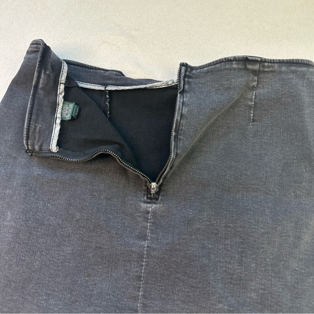 EU Wild Fable Faded Black Stretchy Y2K Style Mini Skirt - Picture 5 of 9